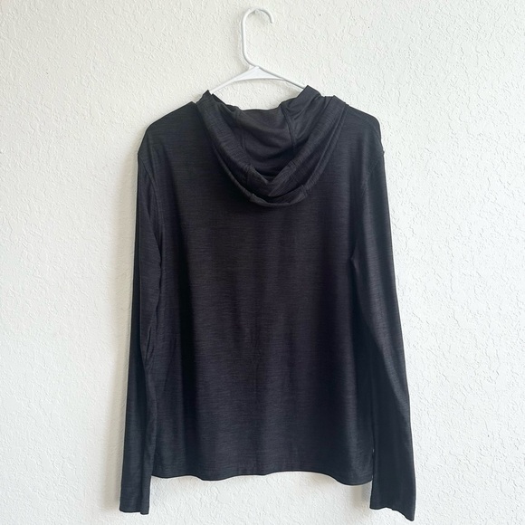 LEGEND Dark Gray Long Sleeve Workout Pullover Jacket Jersey Large Gym Exercise - Picture 2 of 5